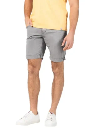 Timezone: Regular Jacky Short, grey pinstripe