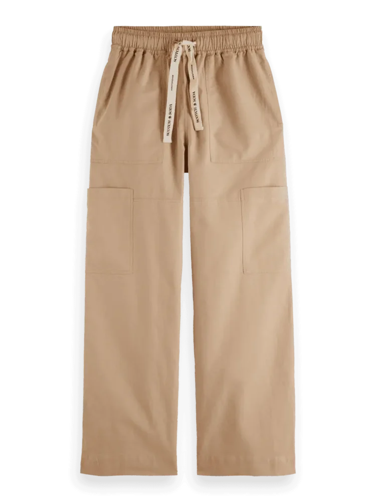 Scotch & Soda Noa Cargo Pants, Soft caramel - Image 5