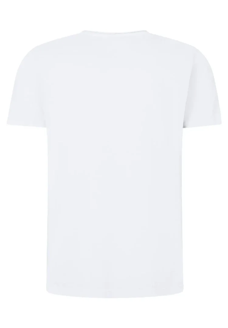 Timezone - Garment Dye V-Neck T-Shirt, White - Image 2