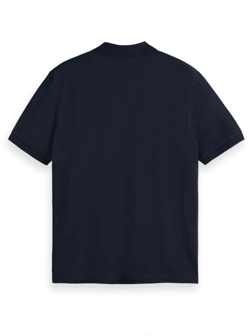 Scotch & Soda 179201 Logo Pique polo, Black - Image 5