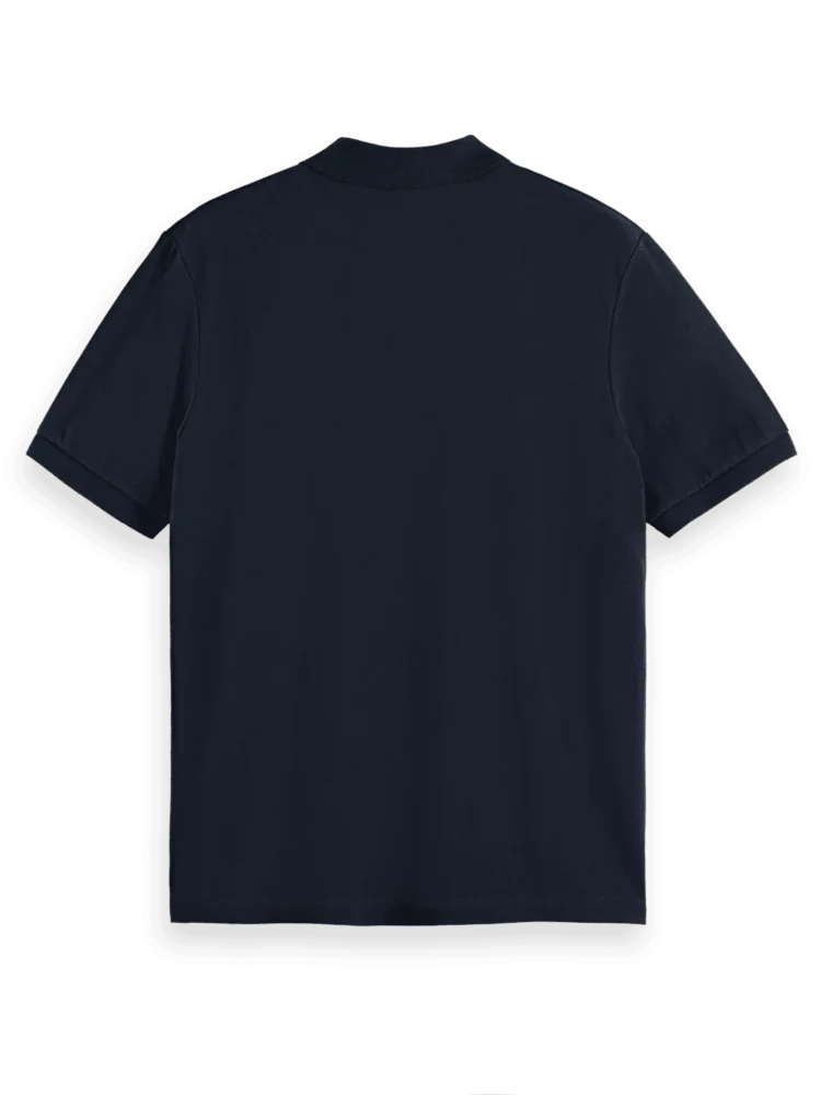 Scotch & Soda 179201 Logo Pique polo, Black - Image 5