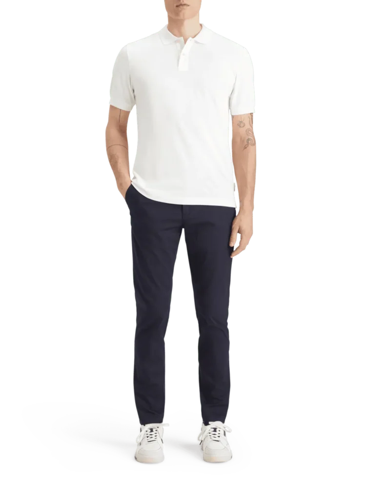 Scotch & Soda 179201 Logo Pique polo, White