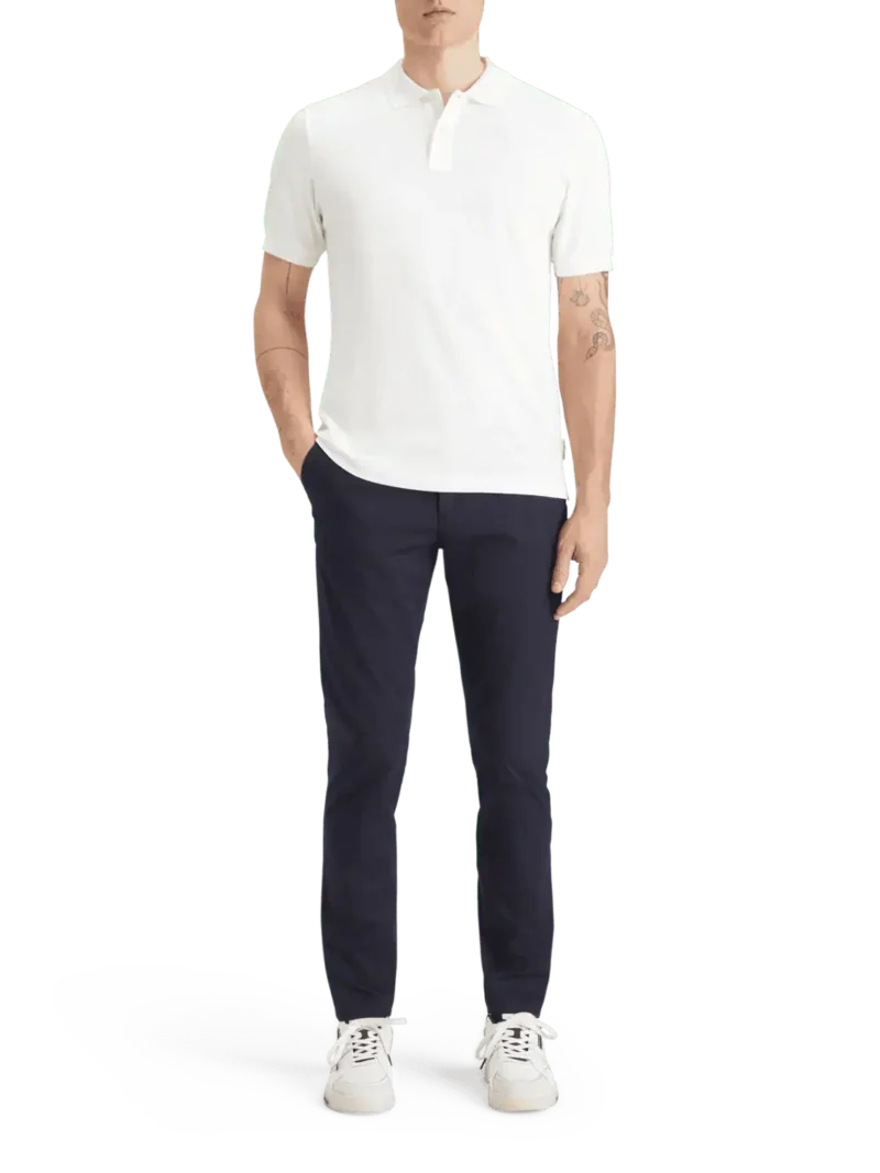Scotch & Soda 179201 Logo Pique polo, White