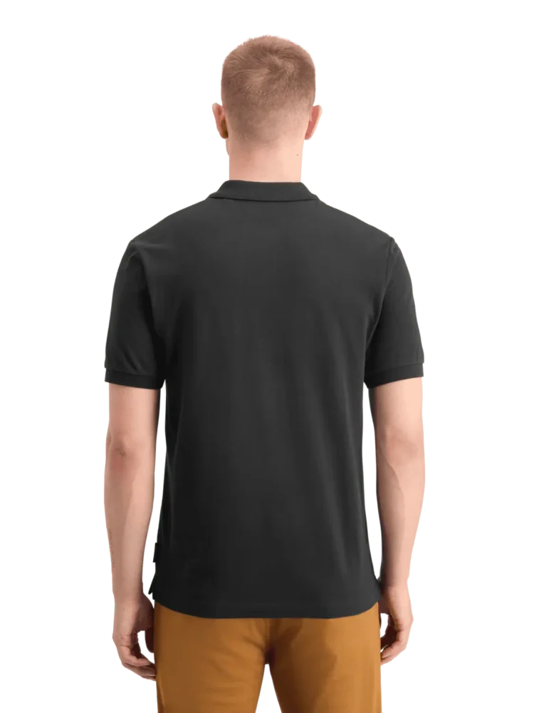 Scotch & Soda 179201 Logo Pique polo, Black - Image 3
