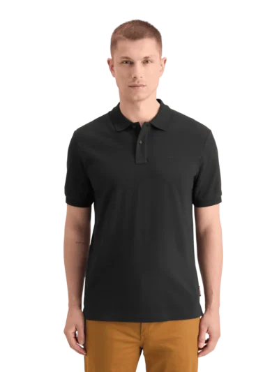 Scotch & Soda 179201 Logo Pique polo, Black