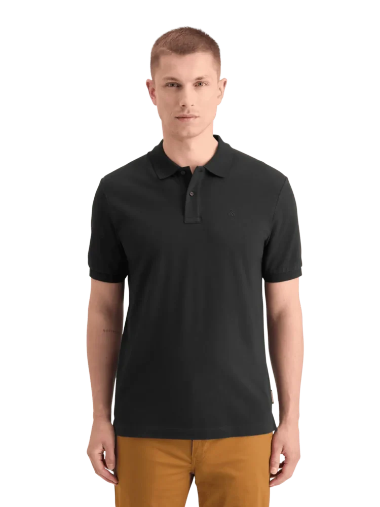 Scotch & Soda 179201 Logo Pique polo, Black