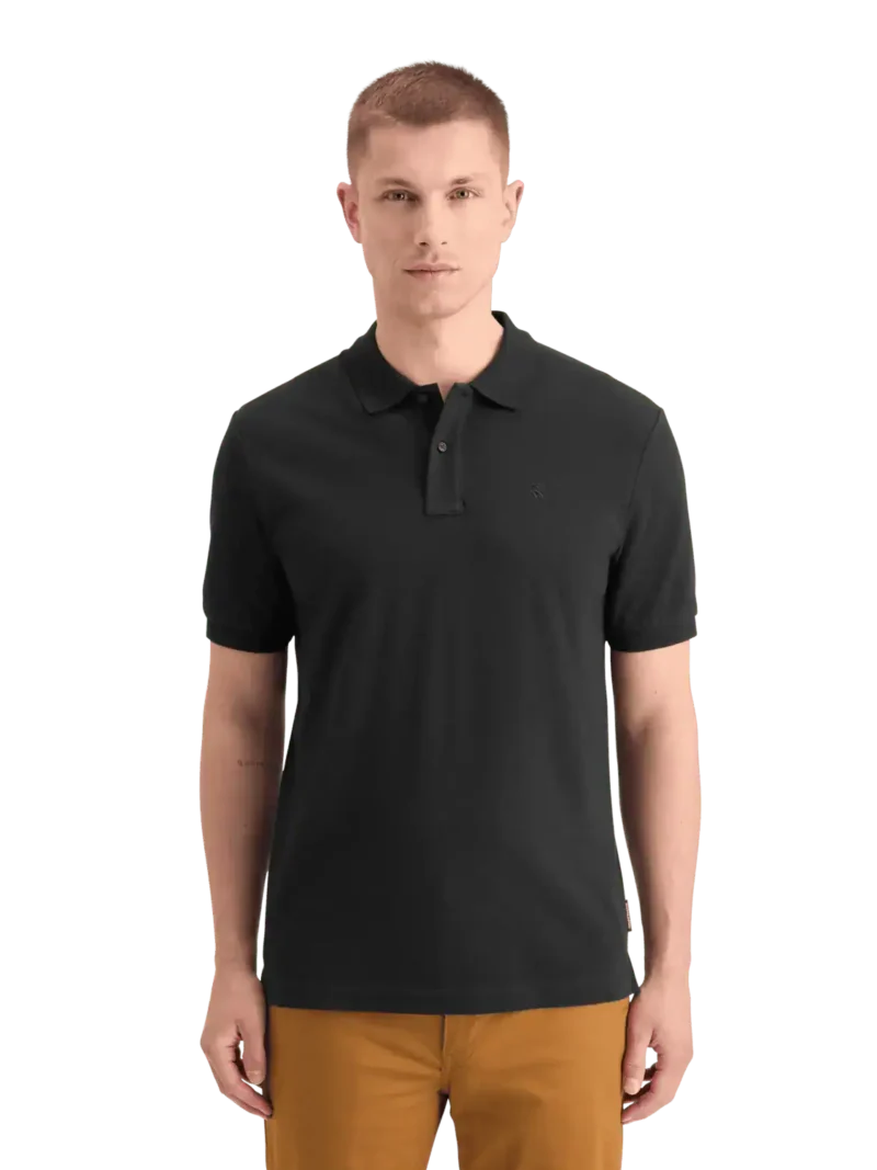 Scotch & Soda 179201 Logo Pique polo, Black