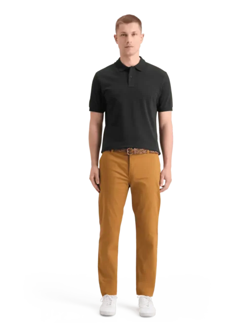 Alternative view of Scotch & Soda 179201 Logo Pique polo, Black