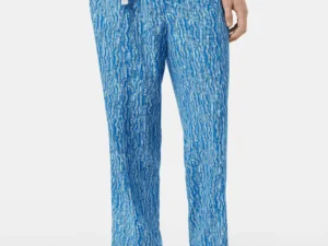 Scotch & Soda 179984 Printed wide fit linen/viscose-blend jogger