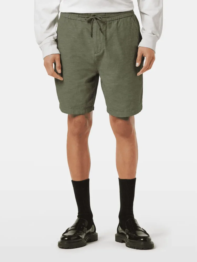Scotch & Soda 179999 Fave Cotton/Linen Bermuda,Army
