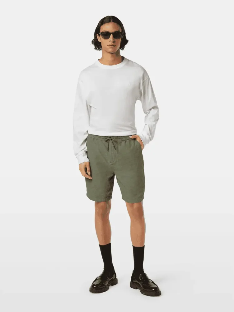 Scotch & Soda 179999 Fave Cotton/Linen Bermuda,Army - Image 2