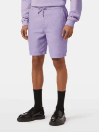 Scotch & Soda 179999 Fave Cotton/Linen Bermuda, Lavender
