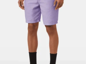 Scotch & Soda 179999 Fave Cotton/Linen Bermuda, Lavender
