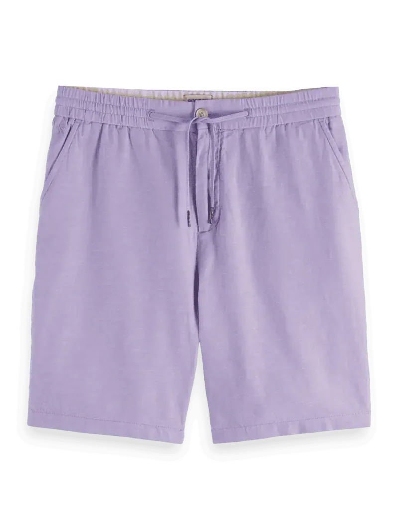 Scotch & Soda 179999 Fave Cotton/Linen Bermuda, Lavender - Image 3