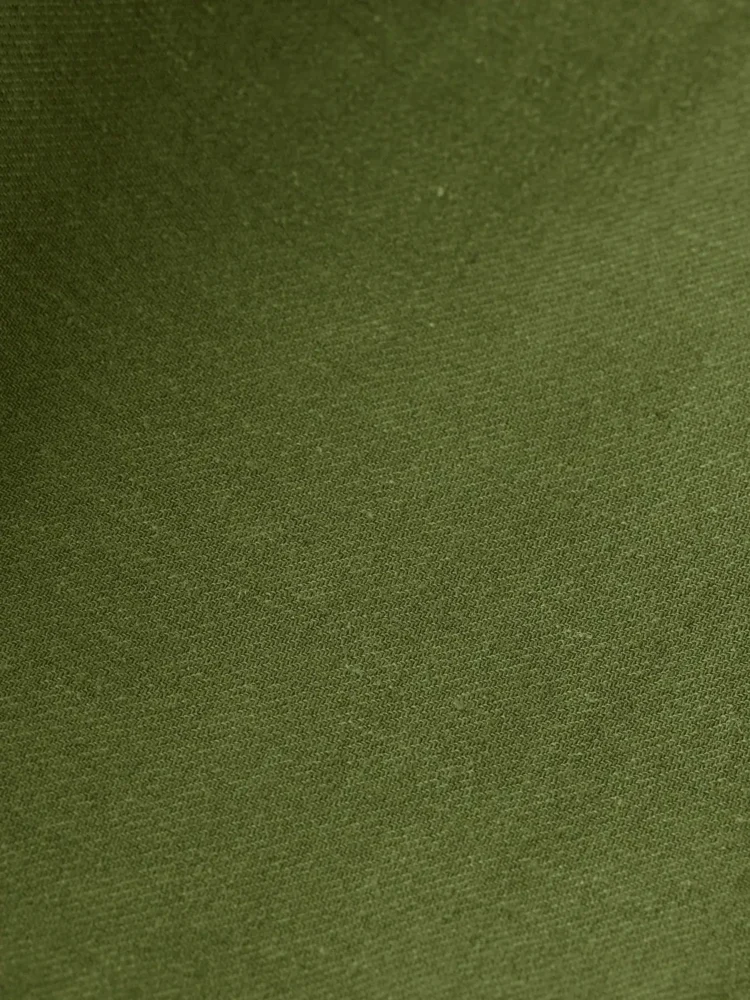 Scotch & Soda 180003 Cotton-linen relaxed fit cargo short Army - Image 3