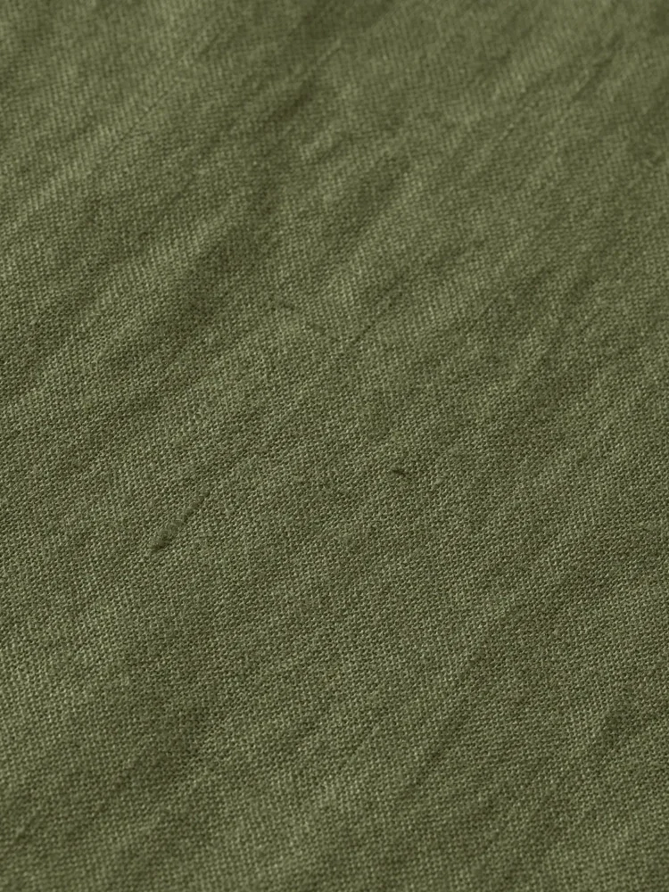 Scotch & Soda Regular fit linen shirt, Army - Image 5