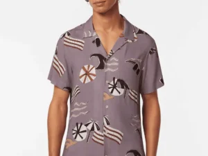 Scotch & Soda Printed Short Sleeve Regular-Fit Viscose Shirt