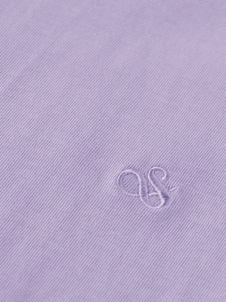Scotch & Soda 180038 Regular fit logo T-shirt, Bright Lavender - Image 4