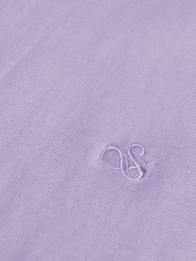 Scotch & Soda 180038 Regular fit logo T-shirt, Bright Lavender - Image 4
