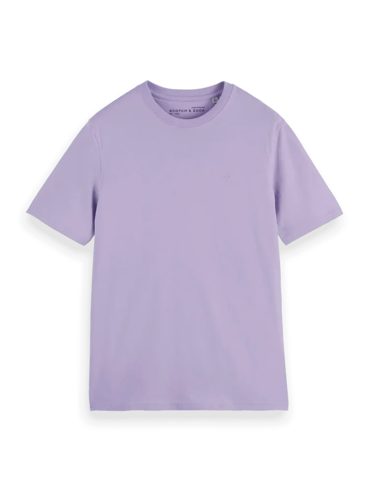 Scotch & Soda 180038 Regular fit logo T-shirt, Bright Lavender - Image 5