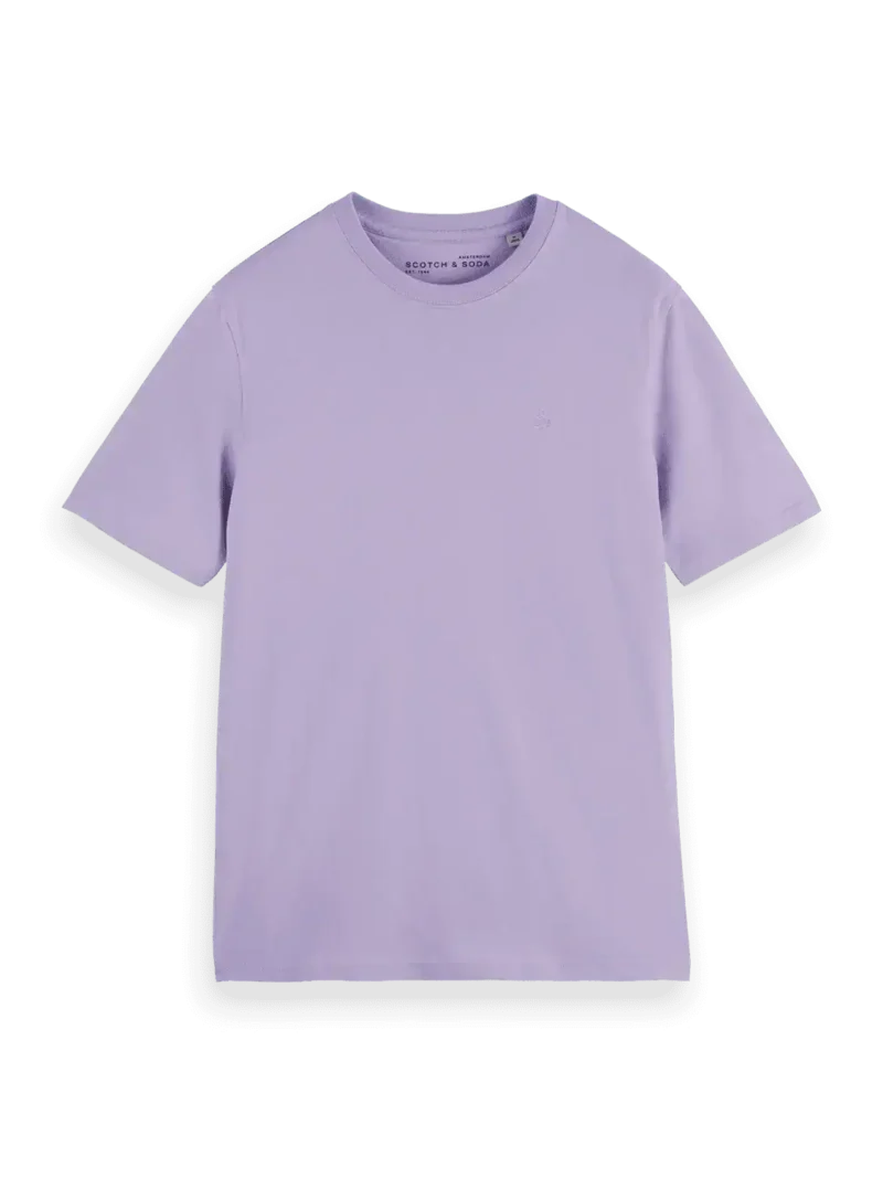 Scotch & Soda 180038 Regular fit logo T-shirt, Bright Lavender - Image 5