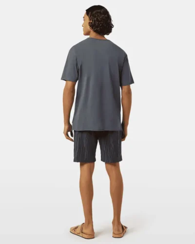 Alternative view of Scotch & Soda 180042 Relaxed fit raw edge T-shirt, Washed black