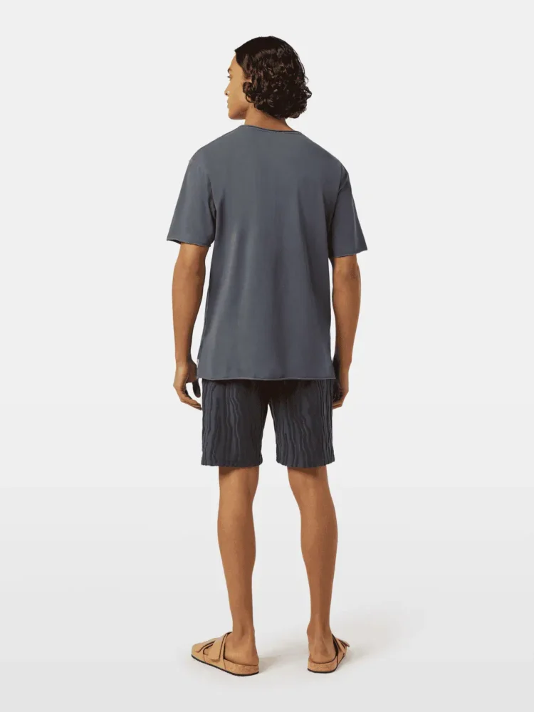 Scotch & Soda 180042 Relaxed fit raw edge T-shirt, Washed black - Image 2