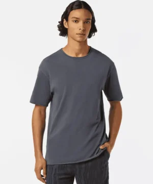 Scotch & Soda 180042 Relaxed fit raw edge T-shirt, Washed black