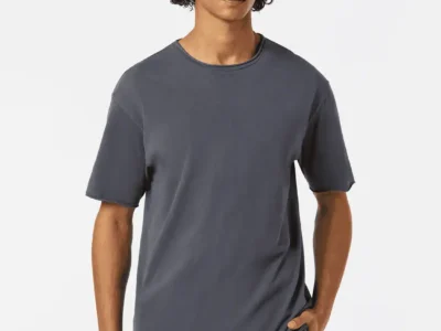 Scotch & Soda 180042 Relaxed fit raw edge T-shirt, Washed black
