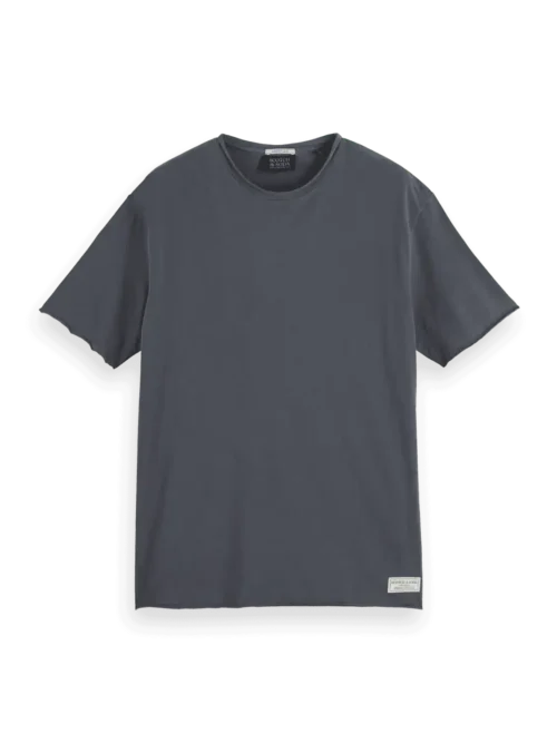 Scotch & Soda 180042 Relaxed fit raw edge T-shirt, Washed black - Image 5