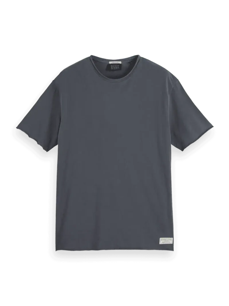 Scotch & Soda 180042 Relaxed fit raw edge T-shirt, Washed black - Image 5