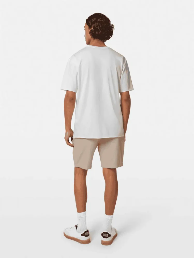 Scotch & Soda 180042 Relaxed fit raw edge T-shirt, White - Image 3