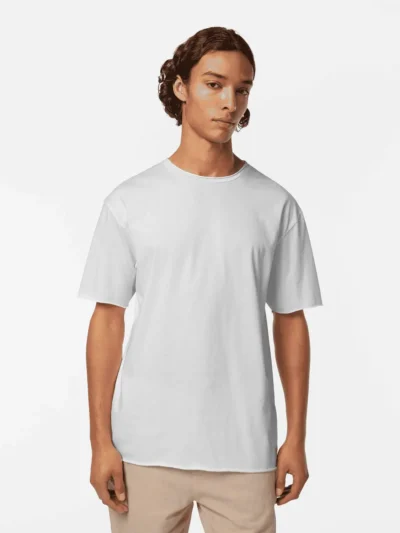 Scotch & Soda 180042 Relaxed fit raw edge T-shirt, White