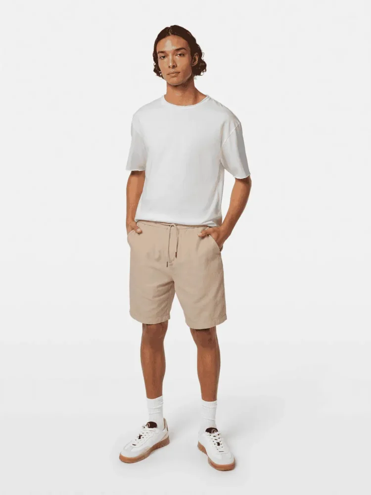 Scotch & Soda 180042 Relaxed fit raw edge T-shirt, White - Image 2
