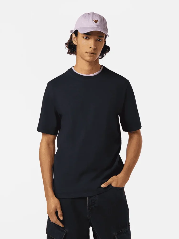 Scotch & Soda Regular-Fit Cotton-Linen T-Shirt, Washed Black