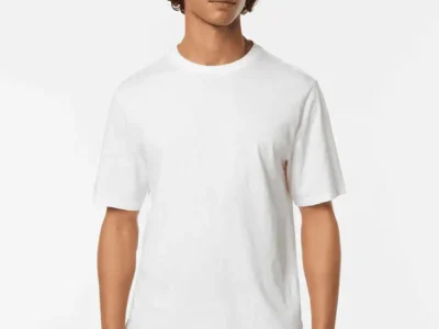 Scotch & Soda Regular-Fit Cotton-Linen T-Shirt, White