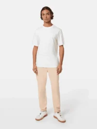 Alternative view of Scotch & Soda 180045 Regular-Fit Cotton-Linen T-Shirt, White