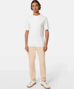 Alternative view of Scotch & Soda 180045 Regular-Fit Cotton-Linen T-Shirt, White