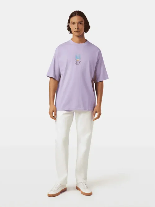 Alternative view of Scotch & Soda 180048 Loose Fit Linen blend Front Printed Artwork T-Shirt