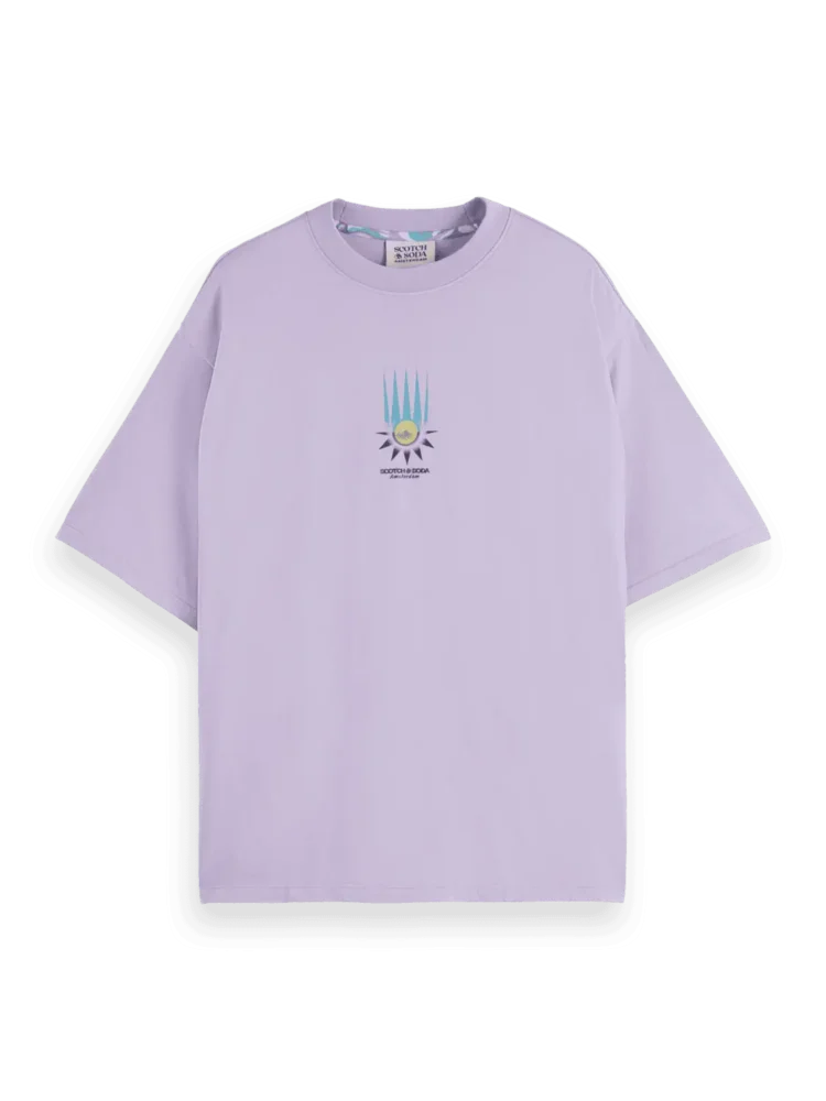 Scotch & Soda Loose Fit Front Printed Artwork T-Shirt - Image 5