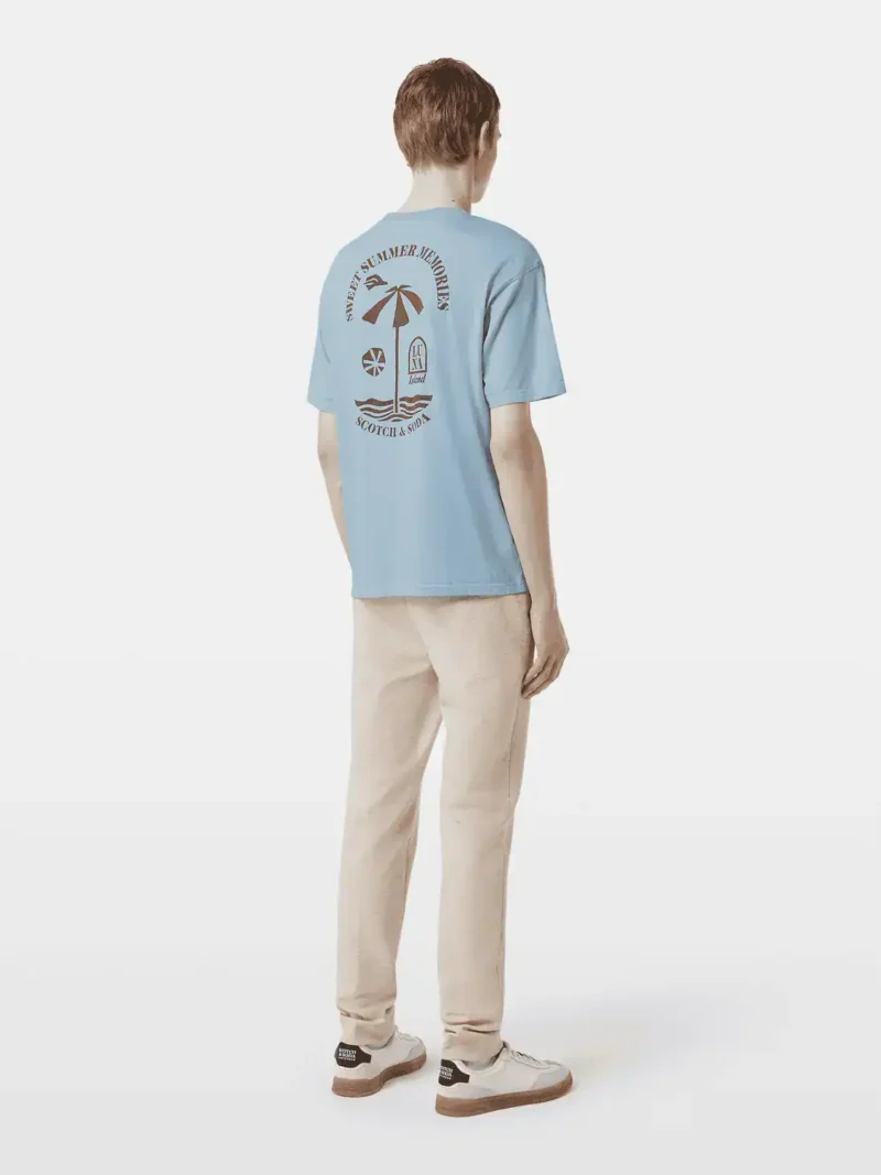 Scotch & Soda 180049 Regular-Fit Printed Artwork T-Shirt - Image 4