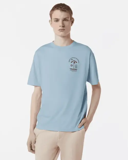 Scotch & Soda 180049 Regular-Fit Printed Artwork T-Shirt