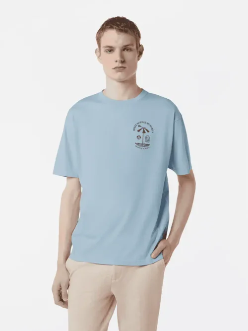 Scotch & Soda 180049 Regular-Fit Printed Artwork T-Shirt