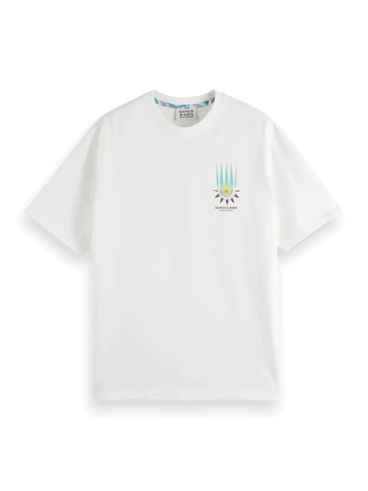Scotch & Soda Relaxed-Fit Printed Artwork T-Shirt - Image 5