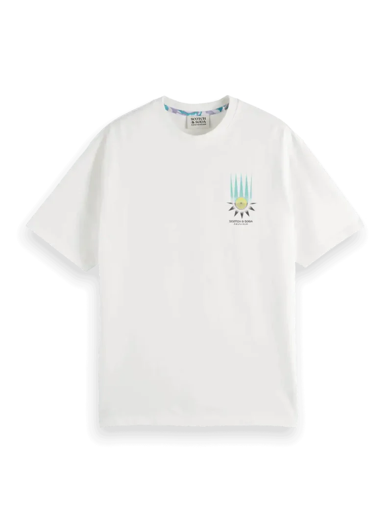 Scotch & Soda 180050 Relaxed-Fit Printed Artwork T-Shirt - Image 5