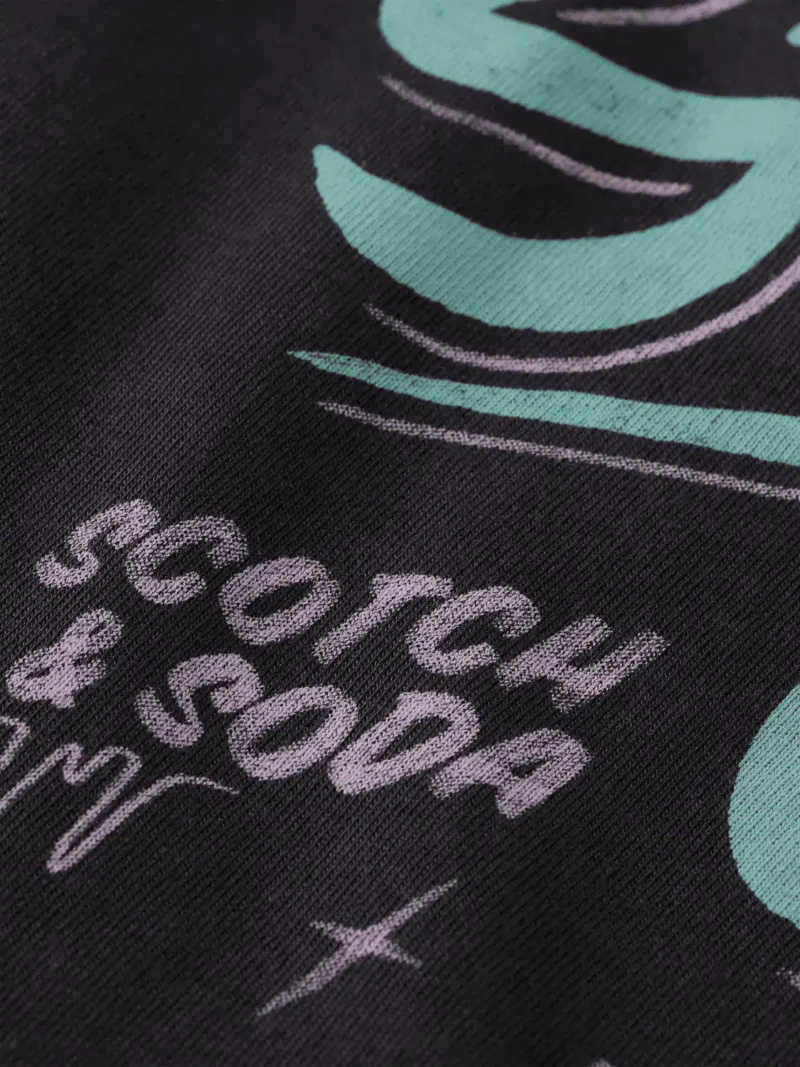 Scotch & Soda180050  Relaxed-Fit Printed Artwork T-Shirt - Image 4