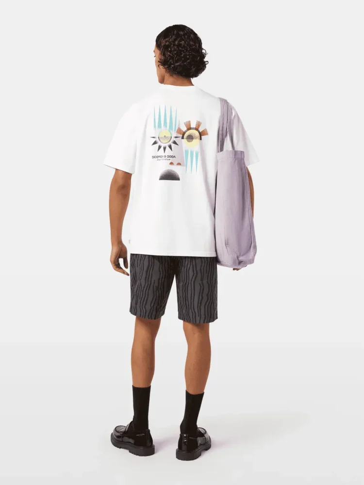 Scotch & Soda Relaxed-Fit Printed Artwork T-Shirt - Image 6