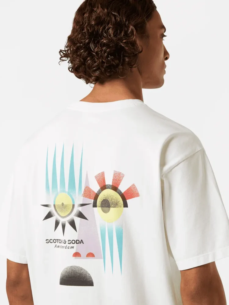Scotch & Soda Relaxed-Fit Printed Artwork T-Shirt - Image 2