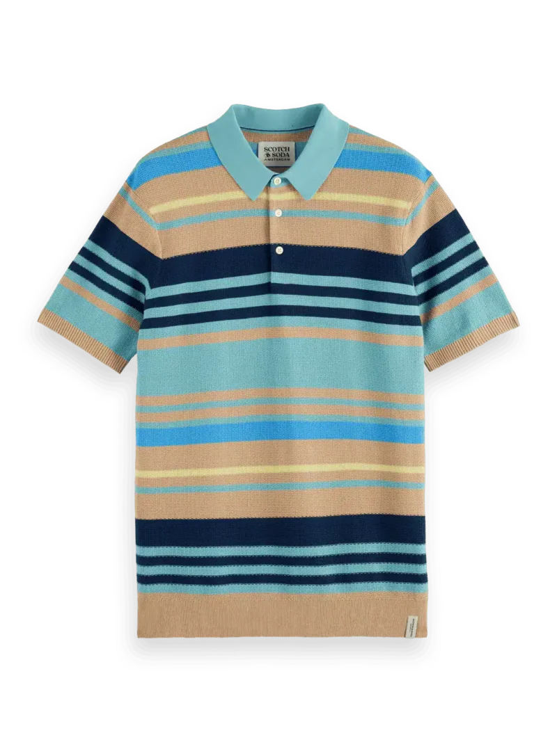 Scotch & Soda 180103 Structured Knit Regular Fit Polo - Image 5