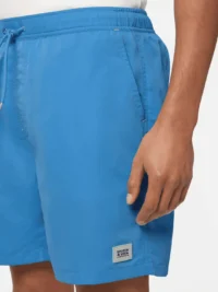 Alternative view of Scotch & Soda 180379 Mid-Length Solid Colour Swim Shorts, Aqua Blue